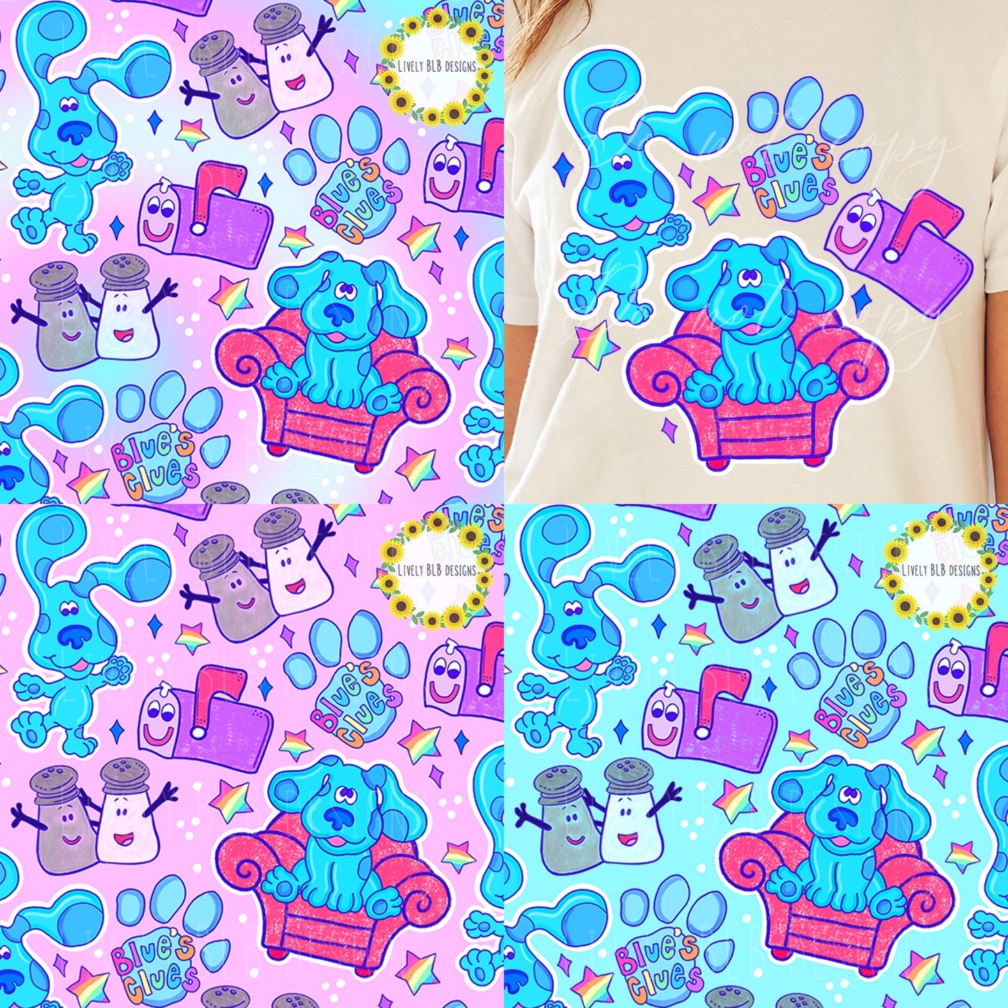 LIMITED Nostalgia Bundle- All Seamless + Pngs (All Colorways)