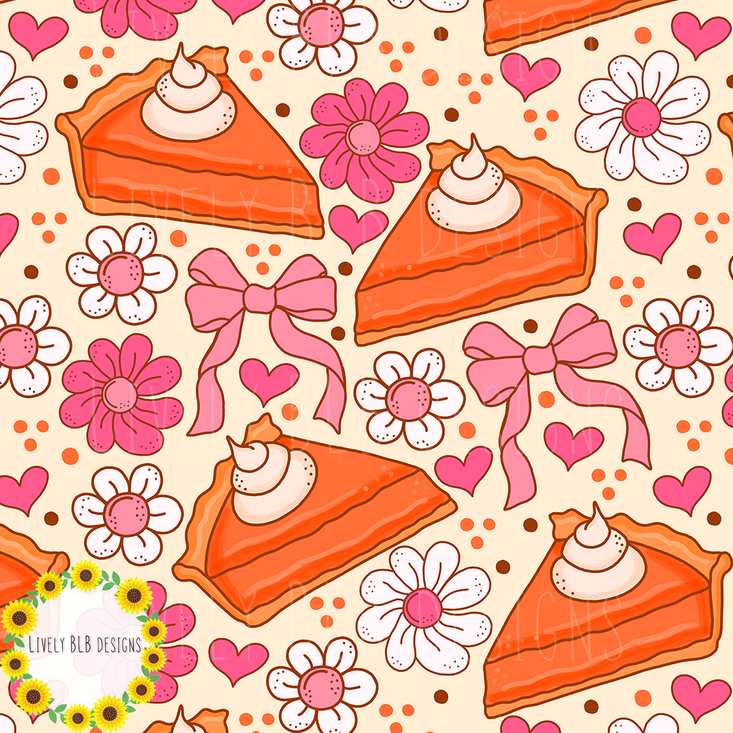 Seamless Fall Cutesy + PNG Bundle S488