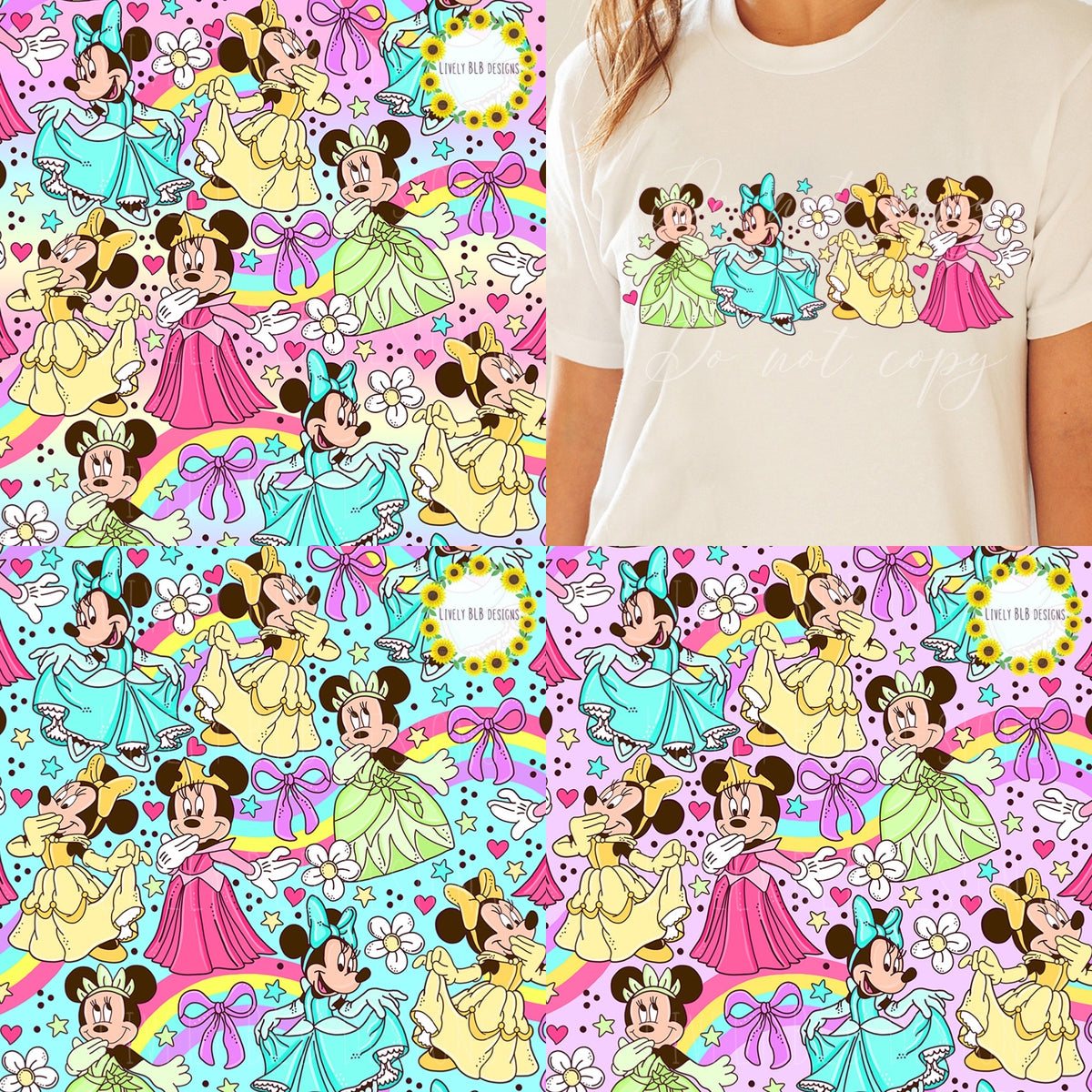 Mystery Character Reveal LIMITED Bundle All Colorways 4 Seamless + 4 Pngs