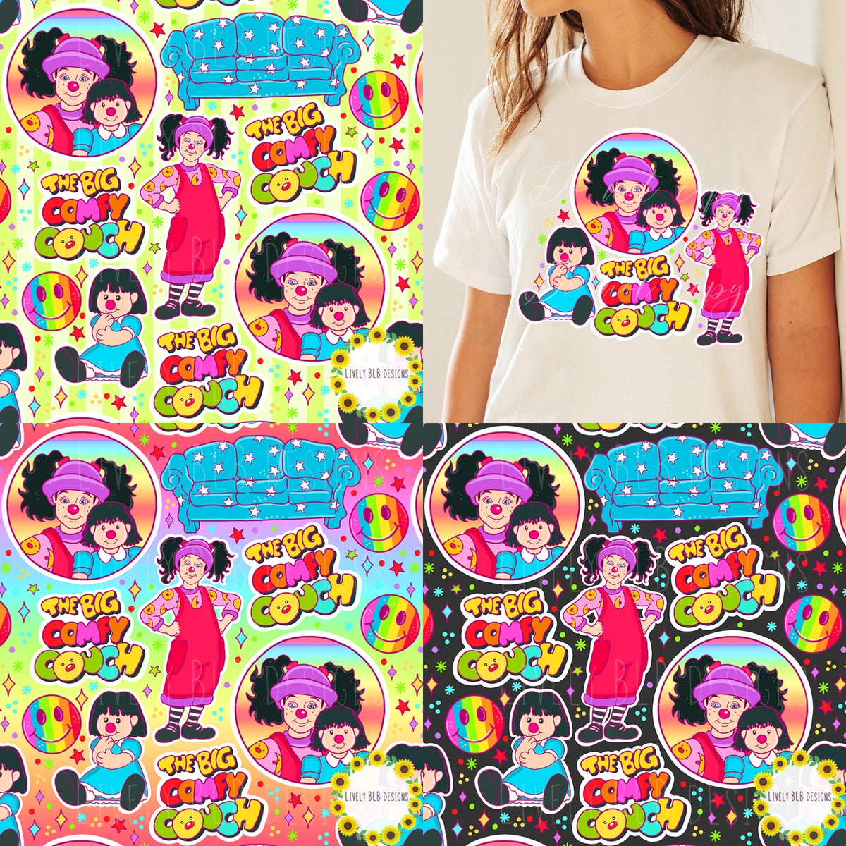LIMITED Nostalgia Party Bundle All 8 Seamless + 8 Pngs (40 + Files)