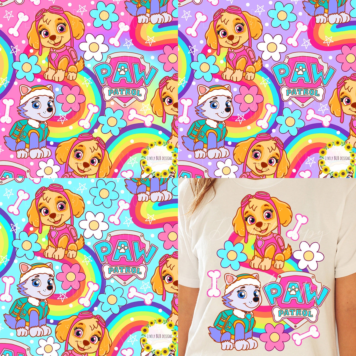 Limited BUNDLE Character 5 Seamless + 5 Pngs (All Colorways) Mystery Bundle Exclusive File