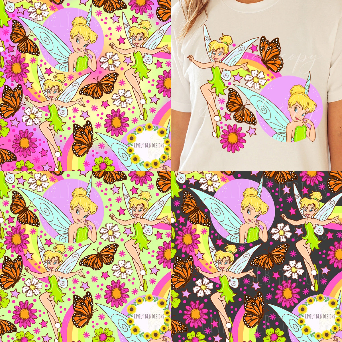 Limited Magical Party Bundle- ALL 6 Seamless + 6 Pngs + Coordinates (All Colorways)
