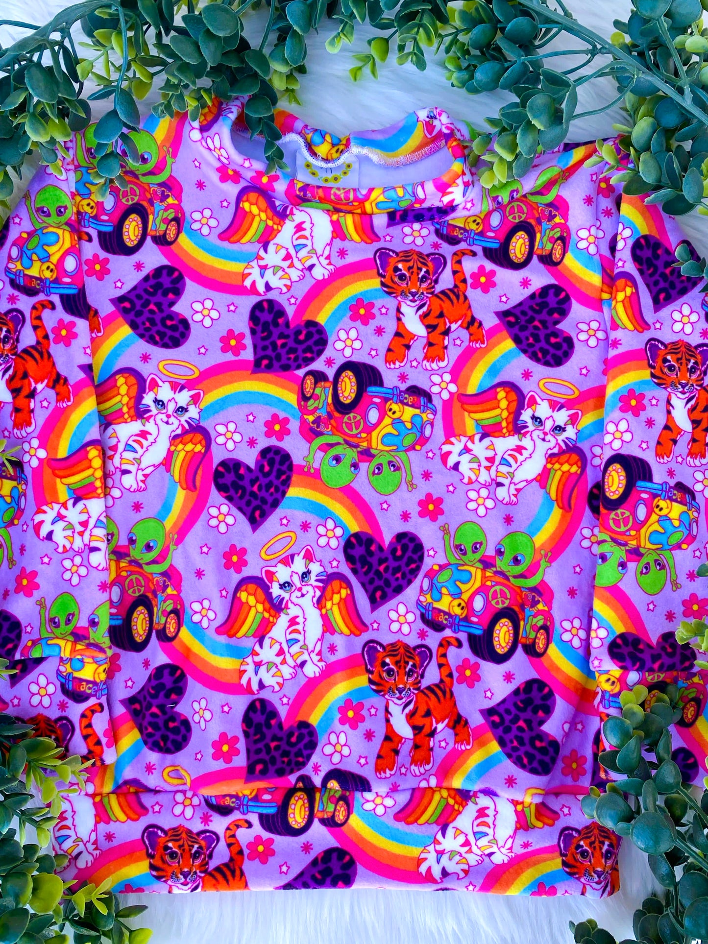 Velvety Nostalgia Leopard and Rainbow (Select Style)
