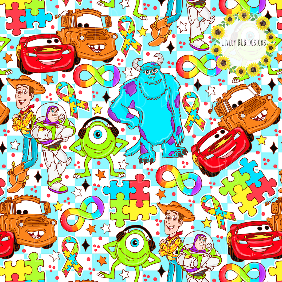 Custom Exclusive Seamless (NO CODES) Lively BLB Designs 2-3 week turnaround time