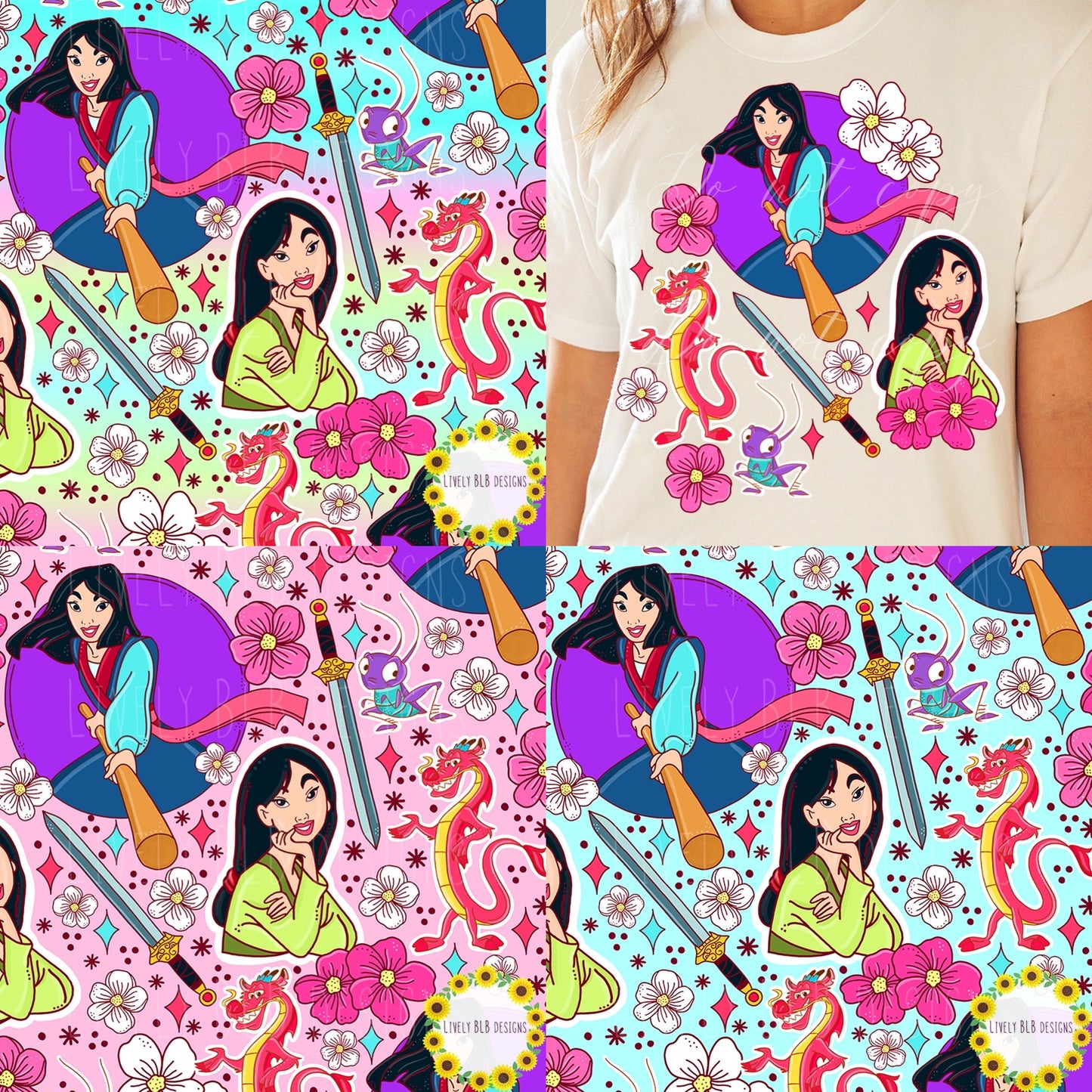 LIMITED EVERYTHING Princess Era Bundle (All Seamless + Pngs) All Colorways 45+ Files