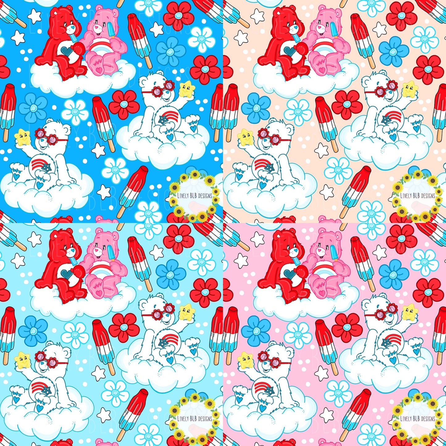 Bundle- ALL Seamless + PNG's (12+ Seamless Files and all colorways)