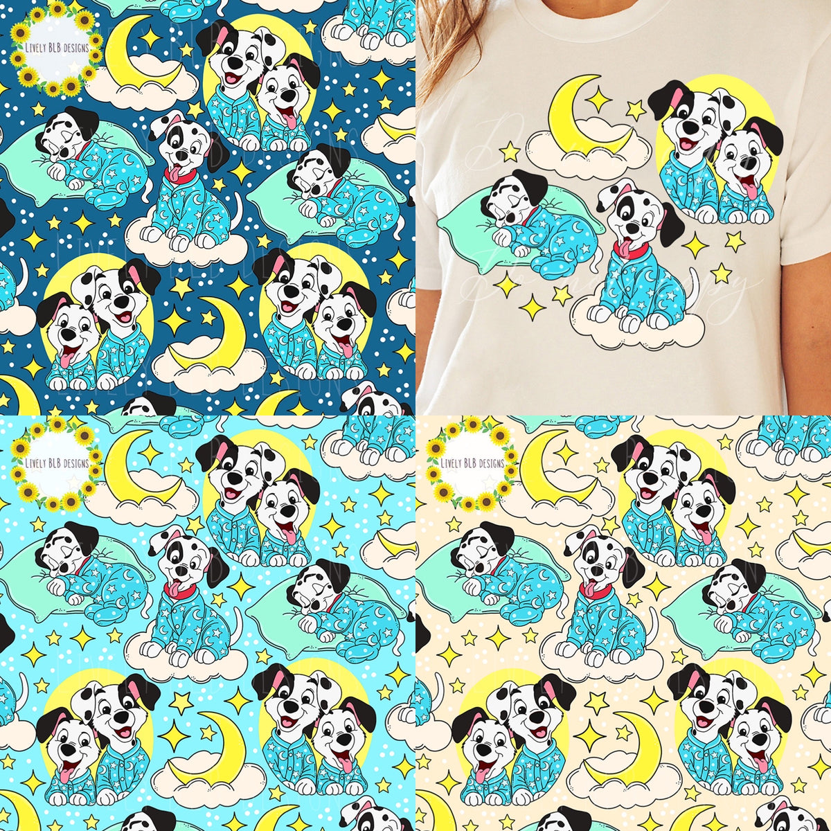 Bundle Character LIMITED 5 Seamless + 5 Pngs (All Colorways) 30+ Files
