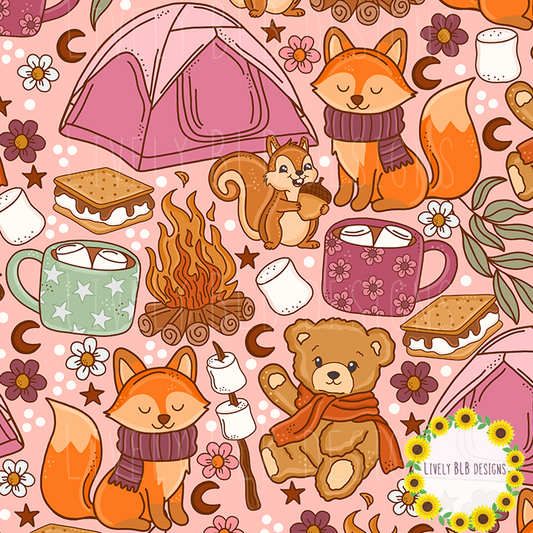 Seamless Fall Cutesy + PNG Bundle S470