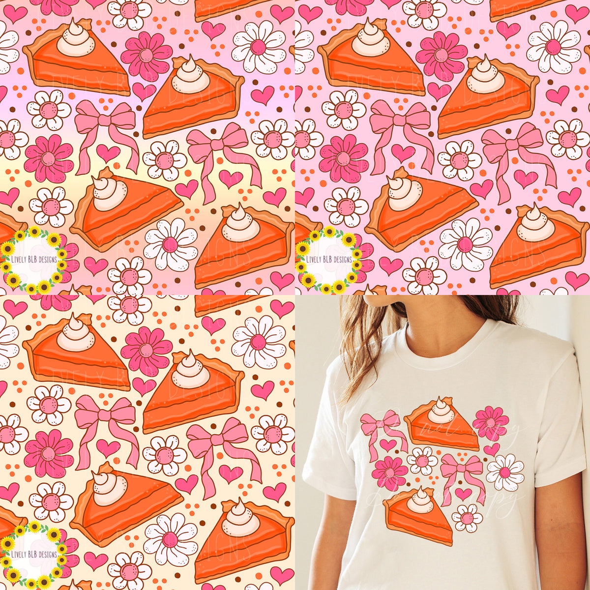 LIMITED BUNDLE- Fall Cutesy All Seamless + PNG's 45+ Files (All Colorways)