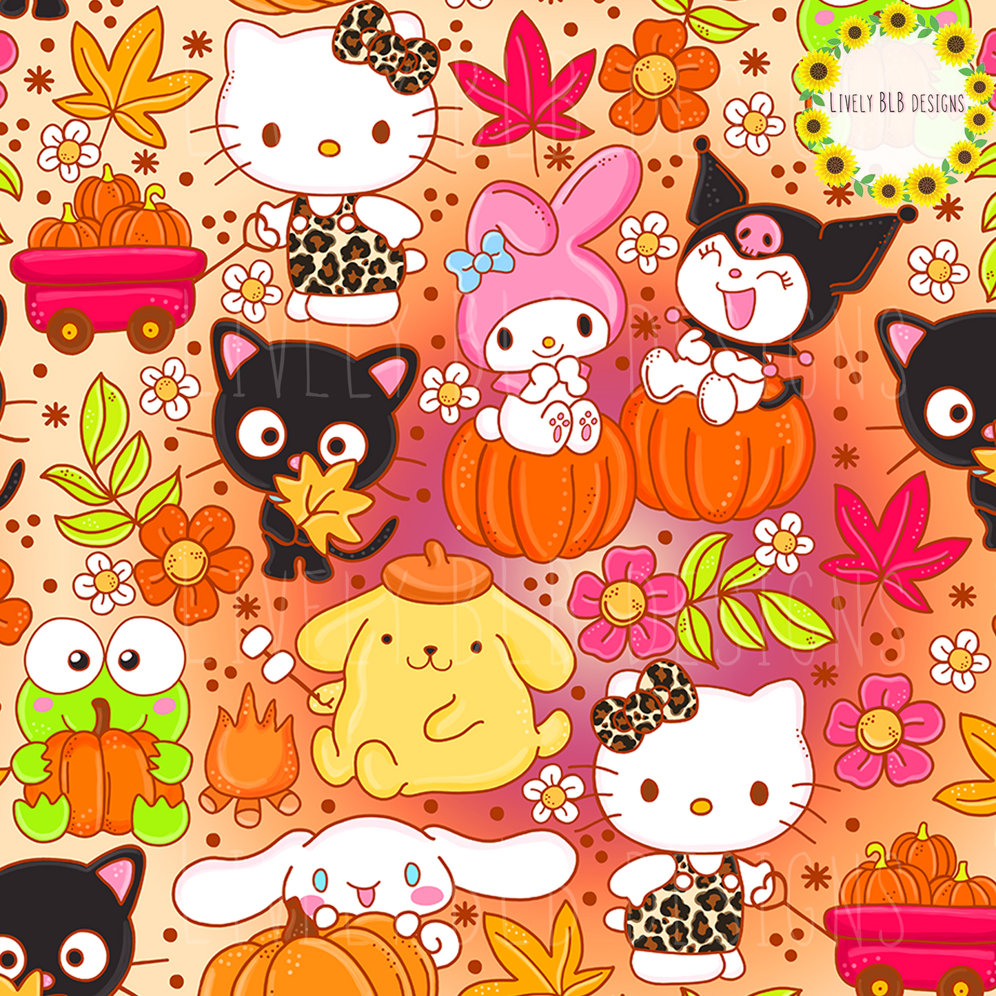 $10 Fall Deal Seamless + PNG Bundle All Colorways S494