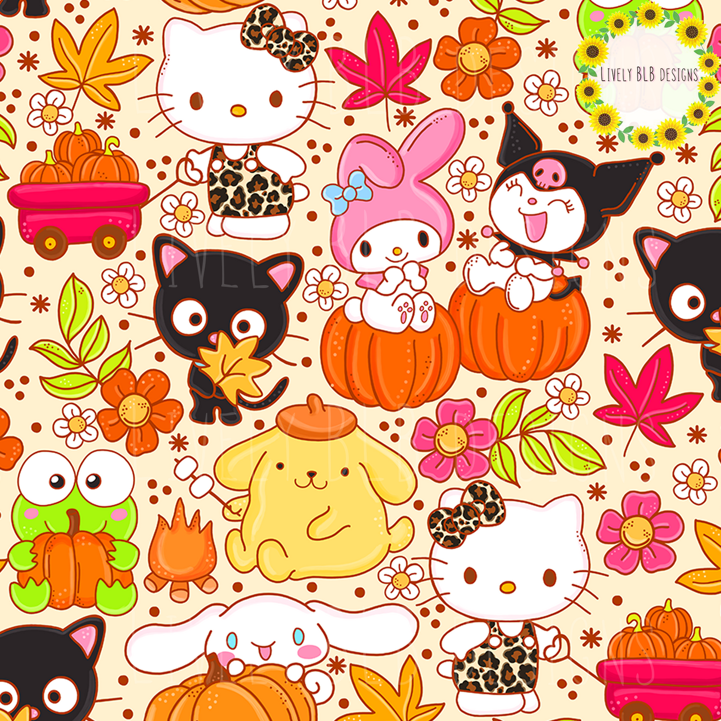 $10 Fall Deal Seamless + PNG Bundle All Colorways S494