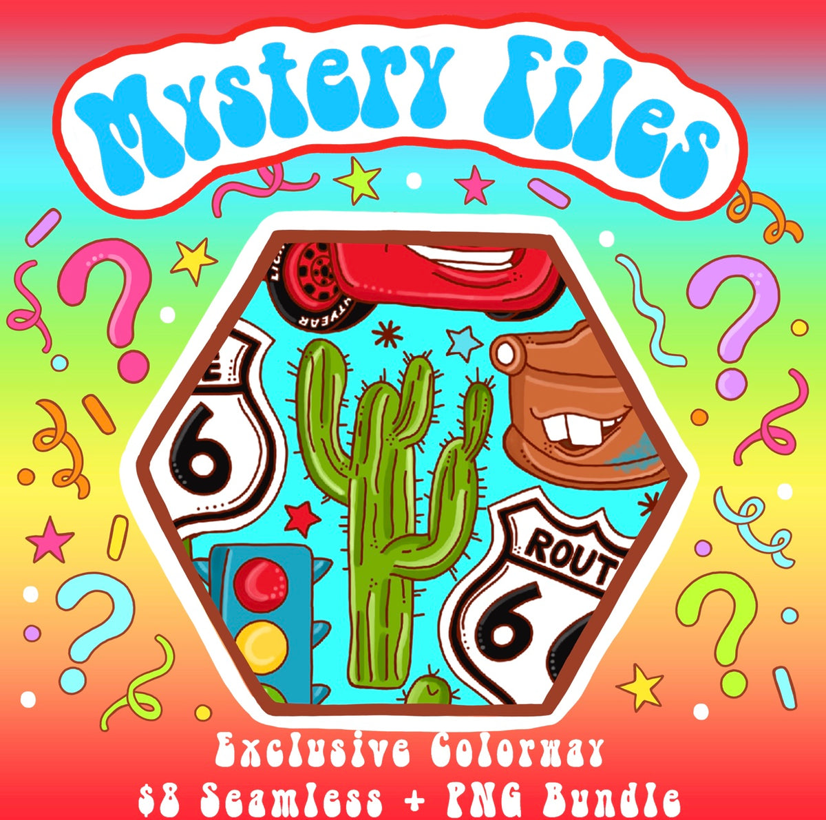 LIMITED- Mystery 8 Seamless + Png Bundle Exclusive Colorways
