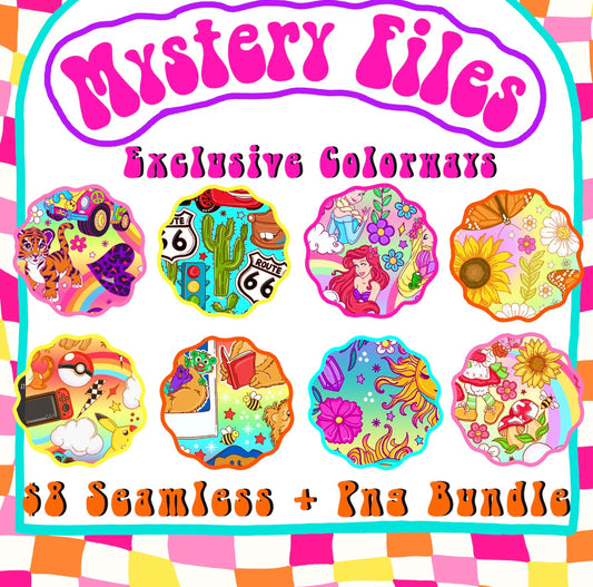 LIMITED REVEAL- Mystery 8 Seamless + Png Bundle Exclusive Colorways