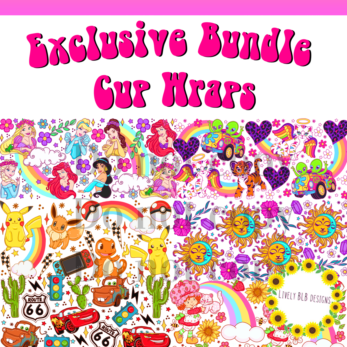 Cup Wrap Limited Exclusie Bundle 6 Libbey Cup Wraps