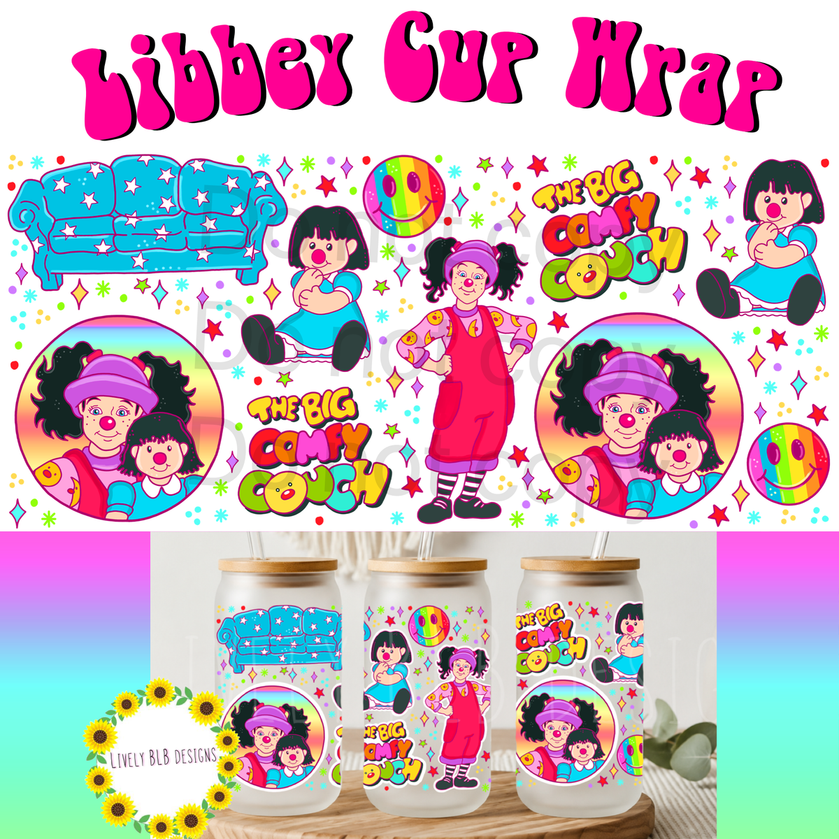 Cup Wrap Limited Nostalgia Party Bundle 8 Libbey Cup Wraps