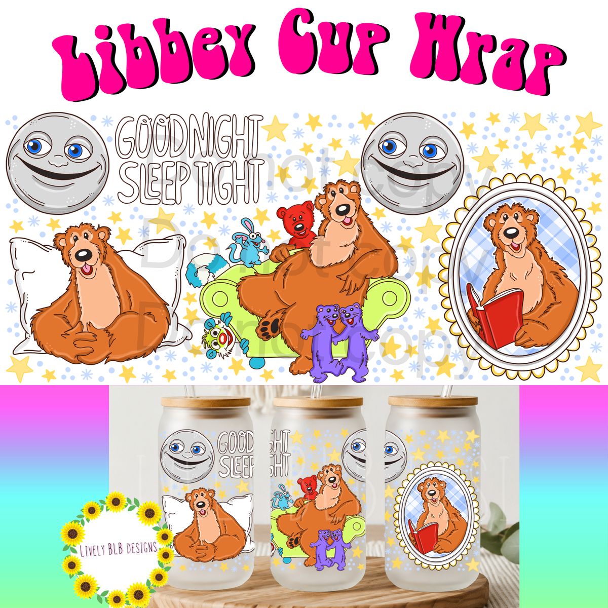 Cup Wrap Limited Nostalgia Party Bundle 8 Libbey Cup Wraps