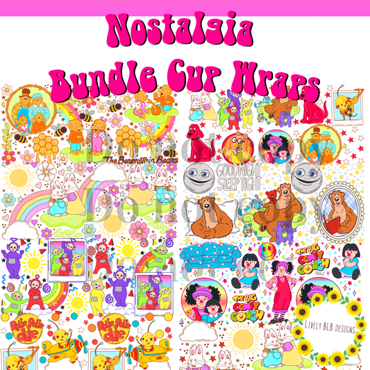 Cup Wrap Limited Nostalgia Party Bundle 8 Libbey Cup Wraps