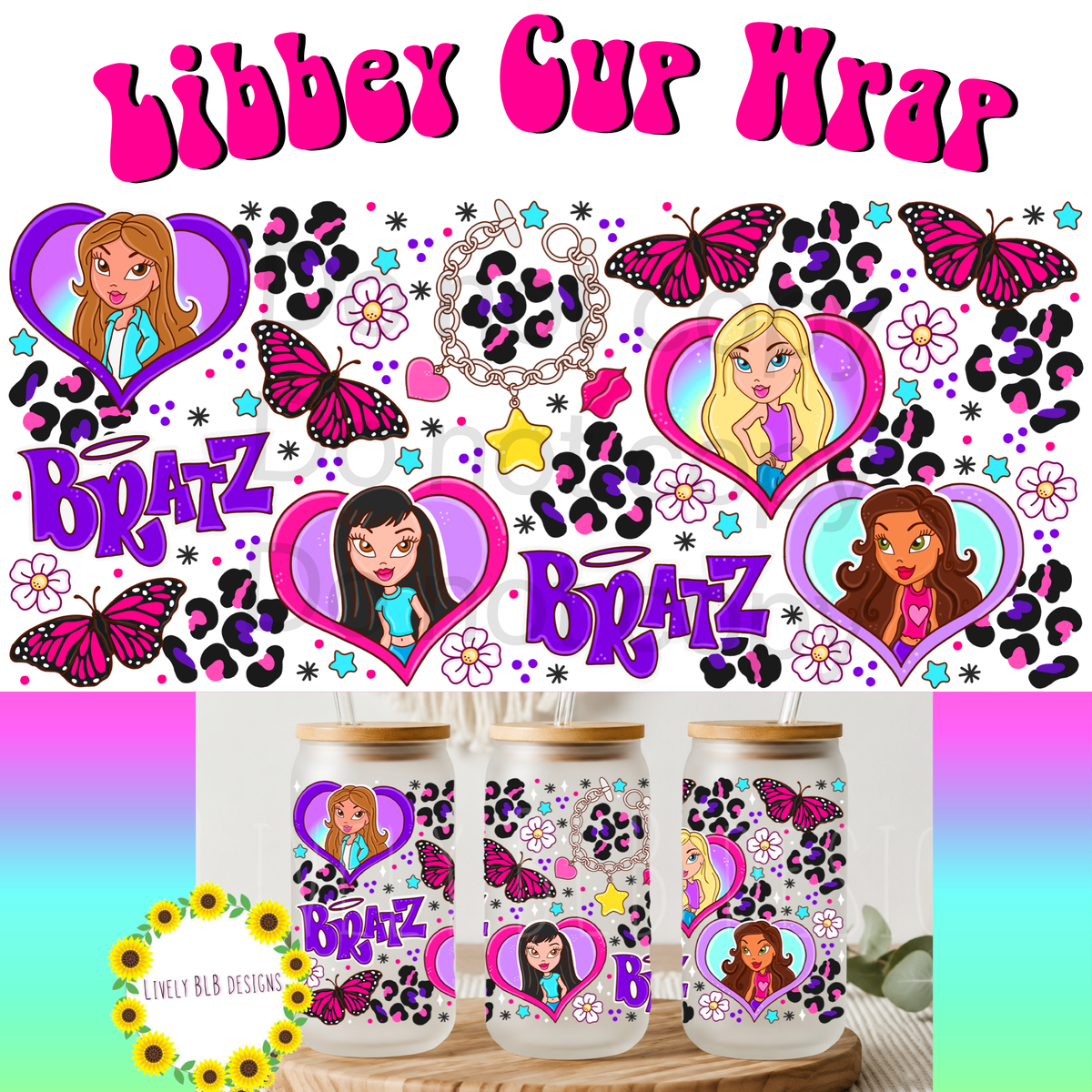 Cup Wrap Limited Designer Favorites Nostalgia Bundle 6 Libbey Cup Wraps