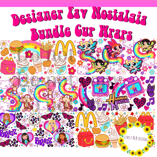 Cup Wrap Limited Designer Favorites Nostalgia Bundle 6 Libbey Cup Wraps
