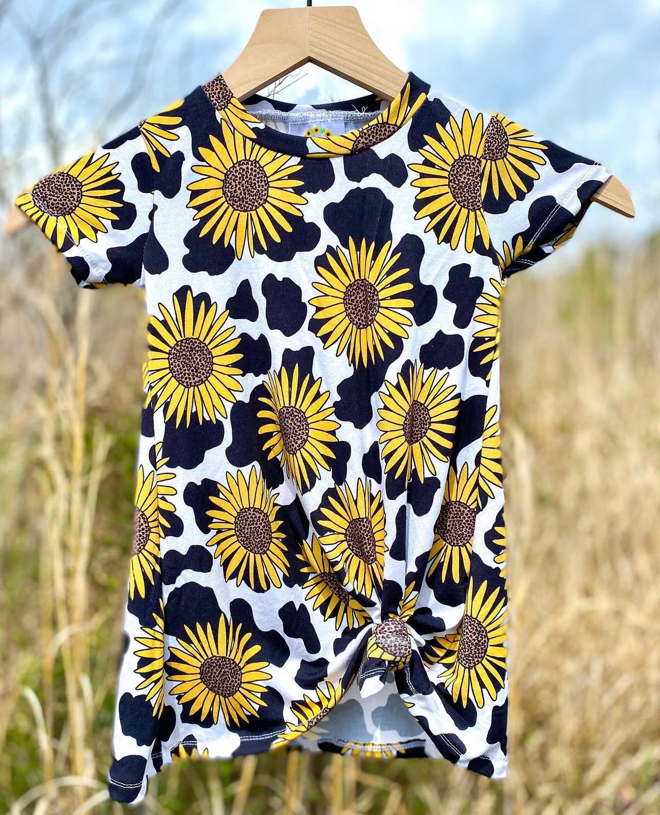 Bamboo Sunflower Cow Throwback (Select Style)
