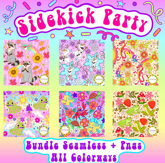 Sidekick Bundle- All Seamless + Pngs (Colorways LIMITED)