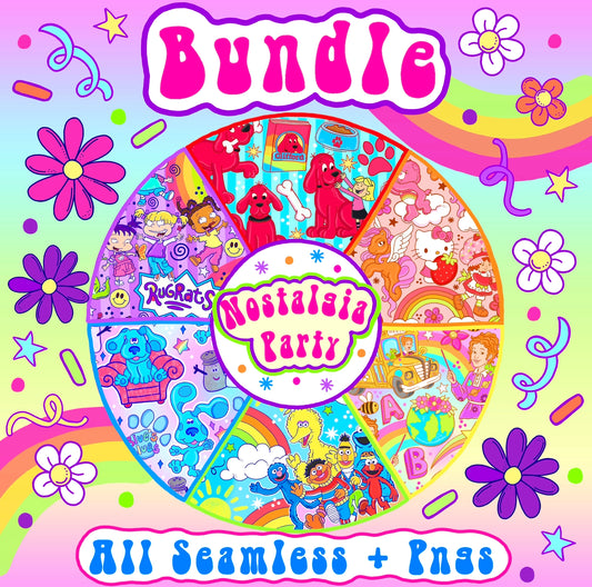 LIMITED Nostalgia Bundle- All Seamless + Pngs (All Colorways)