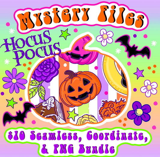 Mystery 1 Seamless, Coordinate, Png Bundle