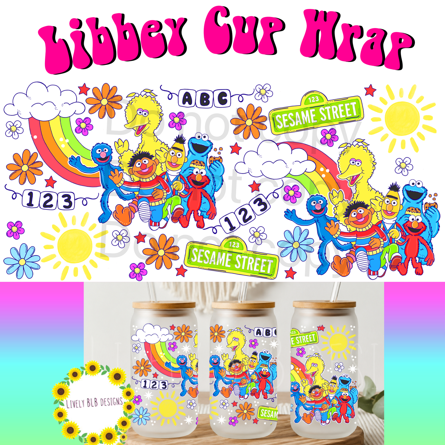 Cup Wrap Limited Back To School Bundle 5 Libbey Cup Wraps