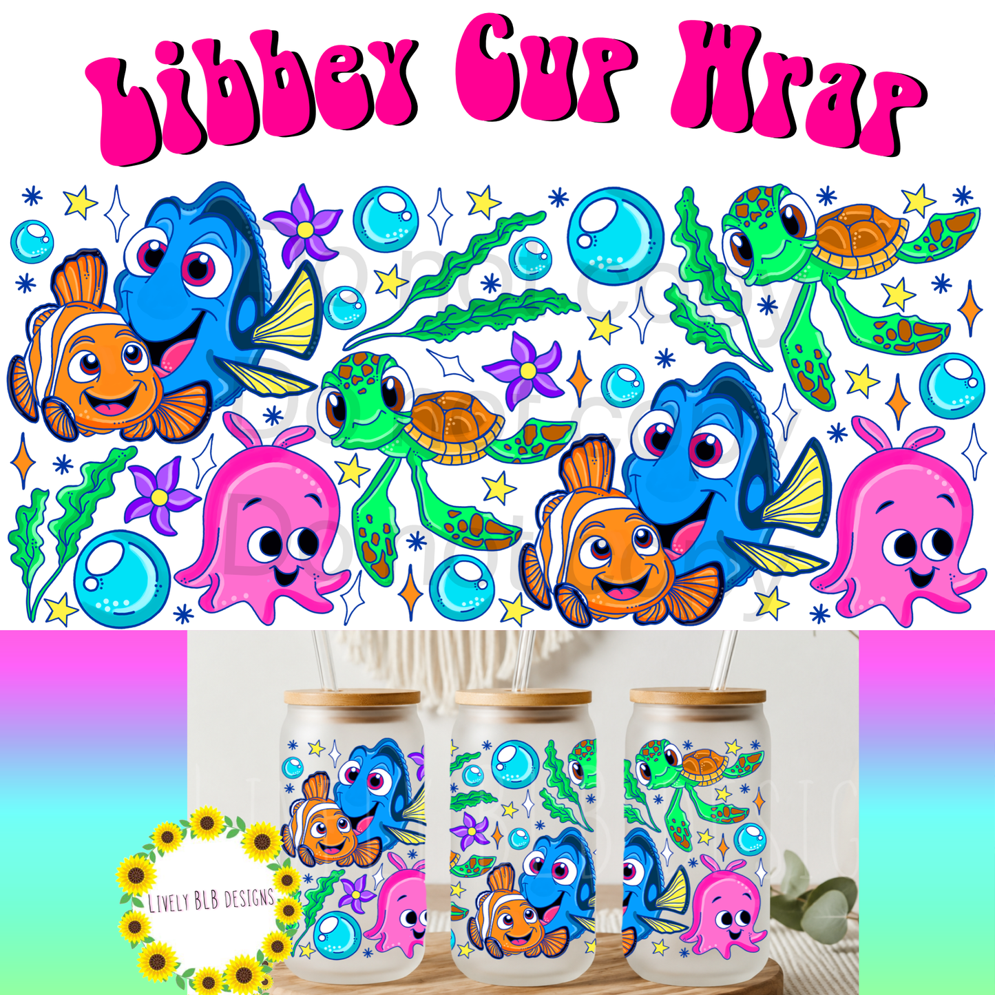 Cup Wrap Limited Character Bundle 5 Libbey Cup Wraps