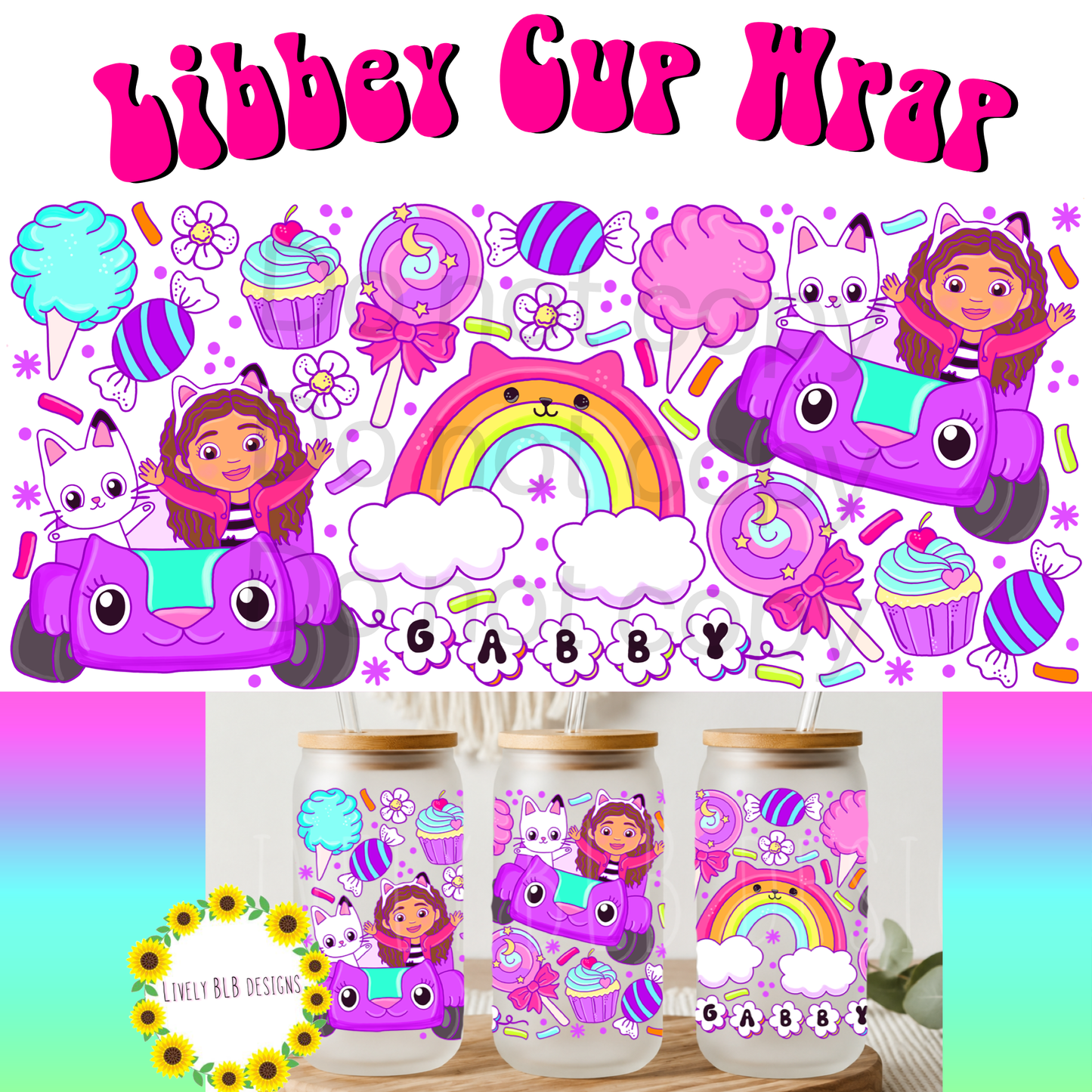 Cup Wrap Limited Mamas Girl Bundle 4 Libbey Cup Wraps