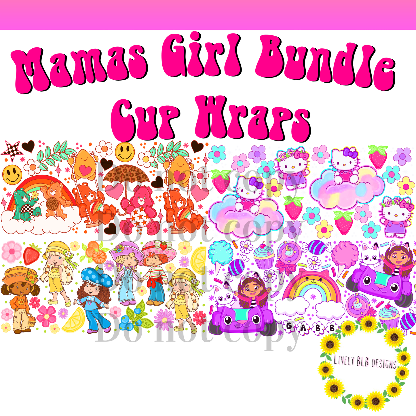 Cup Wrap Limited Mamas Girl Bundle 4 Libbey Cup Wraps