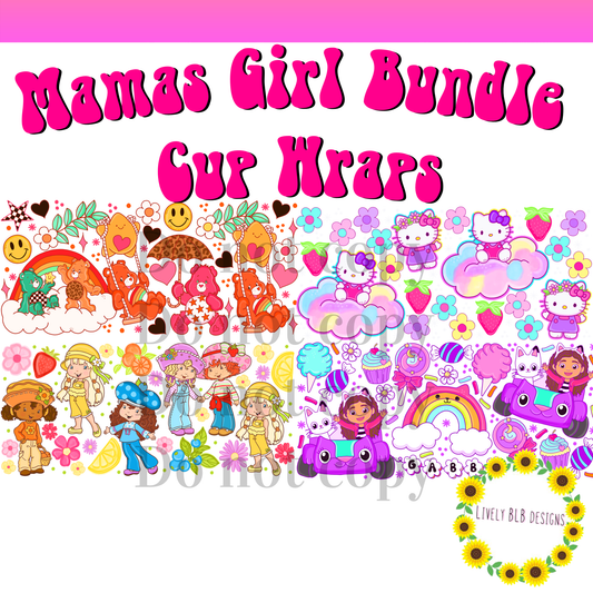 Cup Wrap Limited Mamas Girl Bundle 4 Libbey Cup Wraps