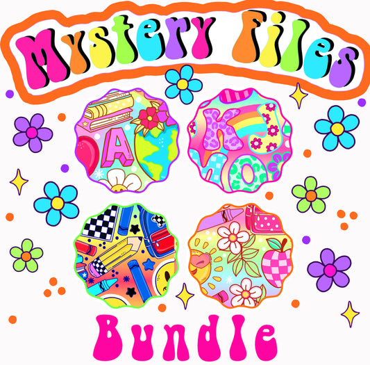 Mystery Monday Back To School Bundle (Seamless + PNG's) All Colorways
