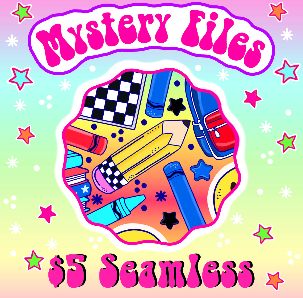 Mystery Monday Seamless + PNG 4