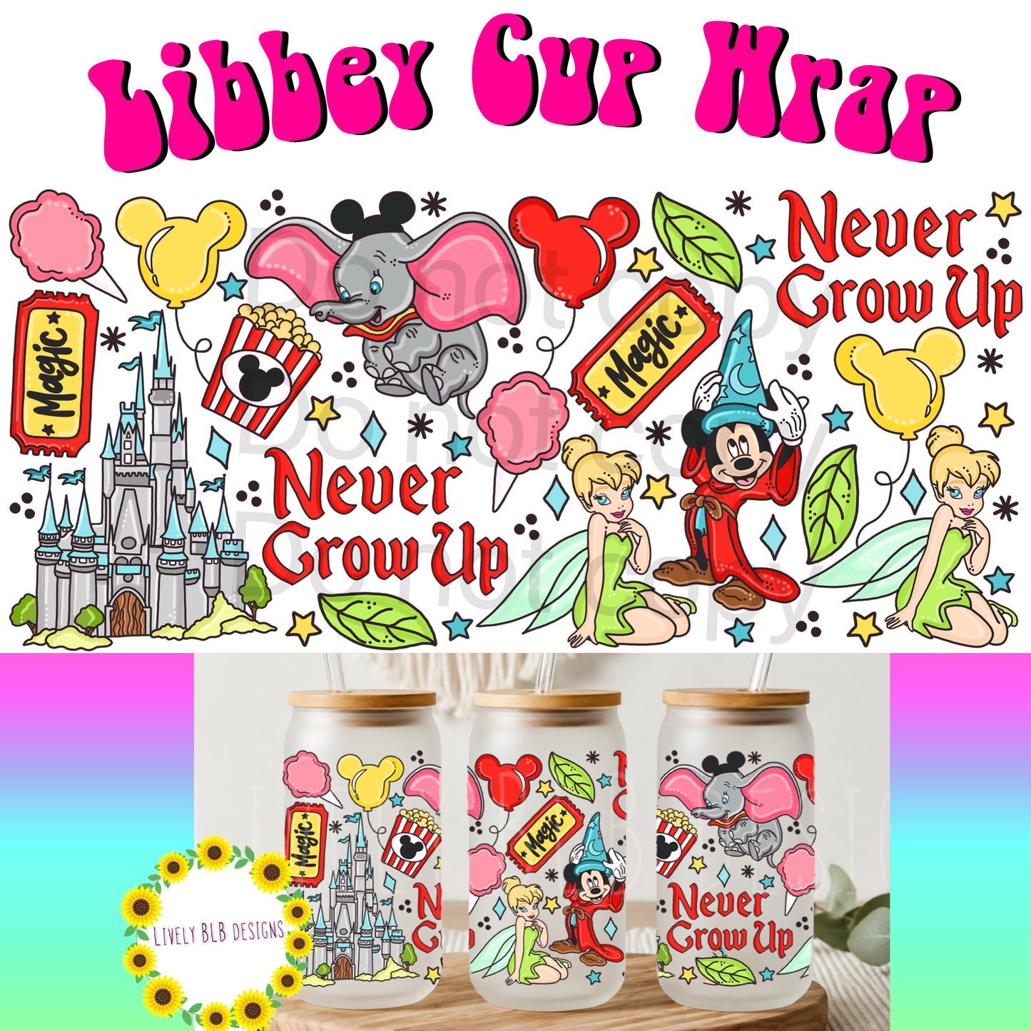 Cup Wrap Limited Magical Bundle 5 Libbey Cup Wraps