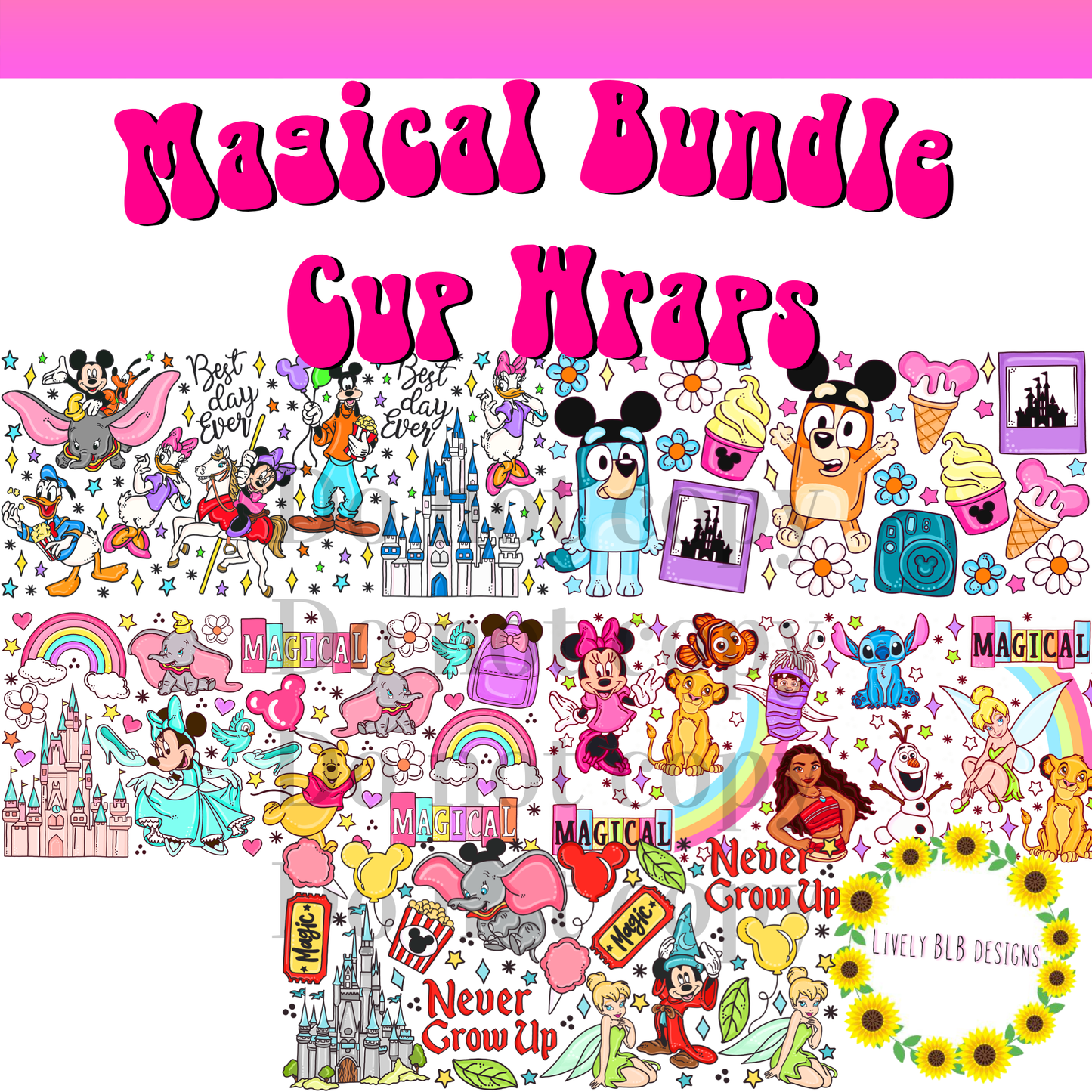 Cup Wrap Limited Magical Bundle 5 Libbey Cup Wraps