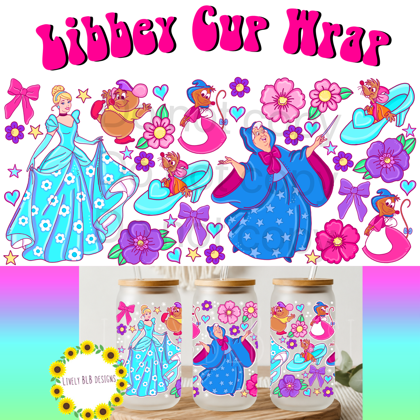 Cup Wrap Limited Princess Era Bundle 12 Libbey Cup Wraps