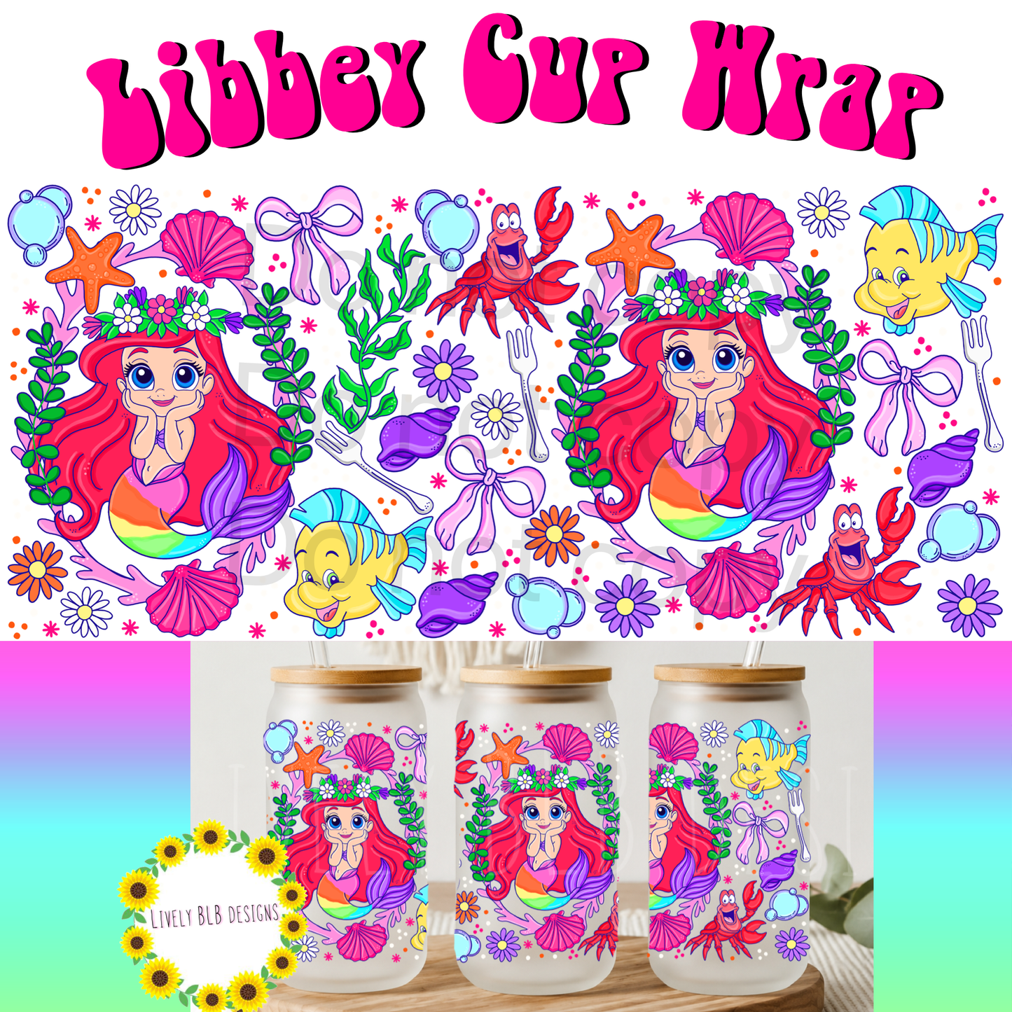 Cup Wrap Limited Princess Era Bundle 12 Libbey Cup Wraps