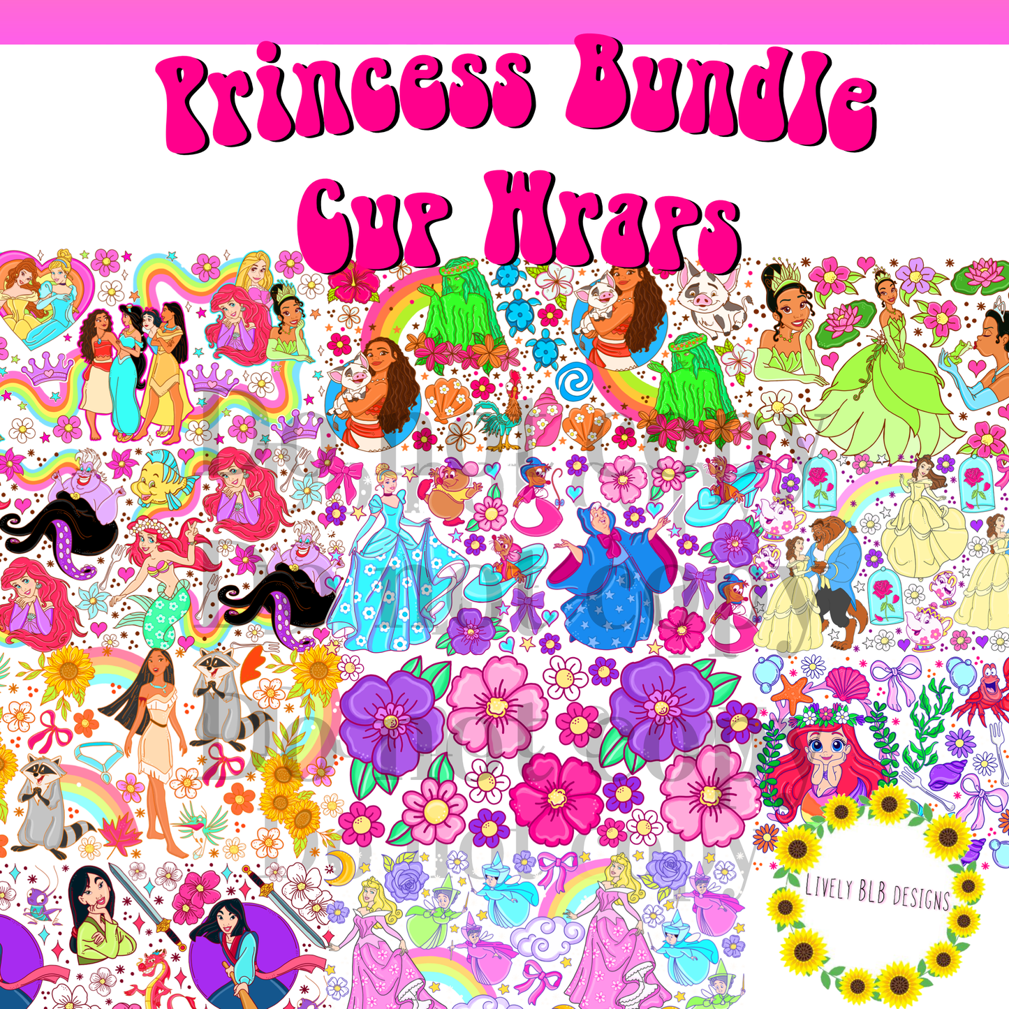 Cup Wrap Limited Princess Era Bundle 12 Libbey Cup Wraps