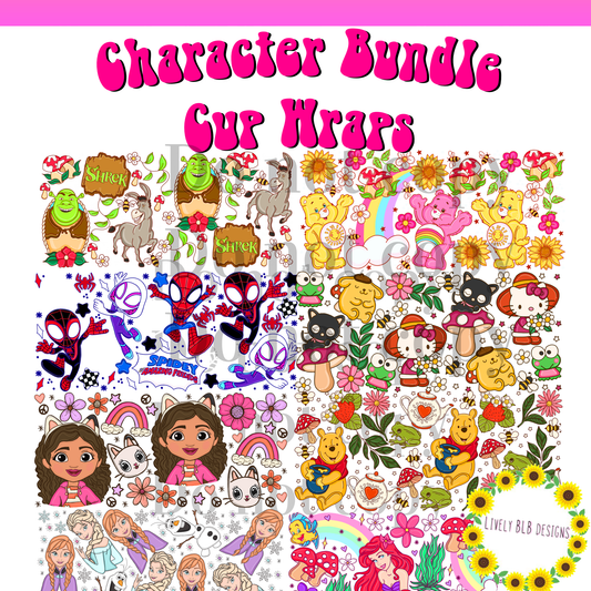 Cup Wrap Limited Character Bundle 8 Libbey Cup Wraps