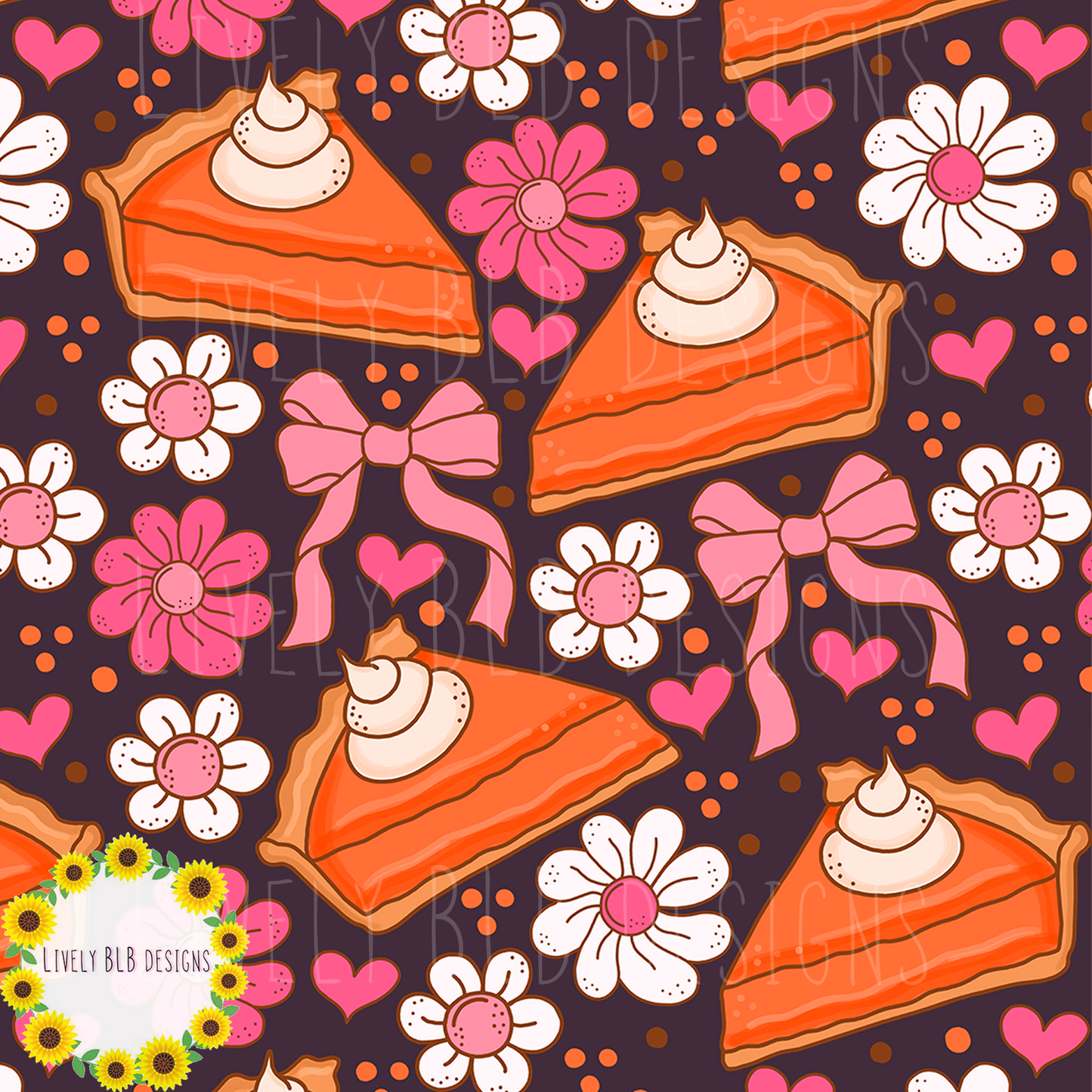 Seamless Fall Cutesy + PNG Bundle S486