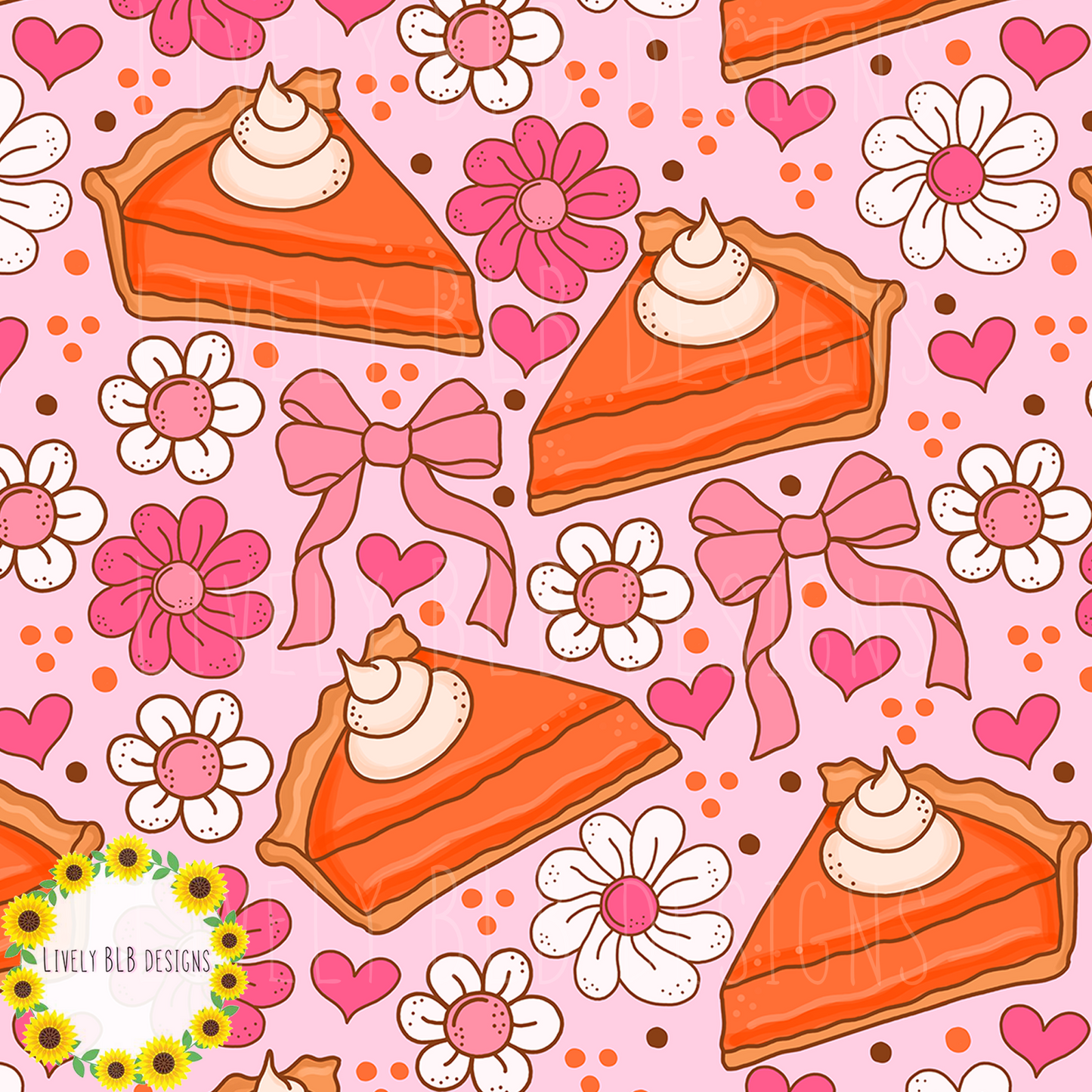 Seamless Fall Cutesy + PNG Bundle S487