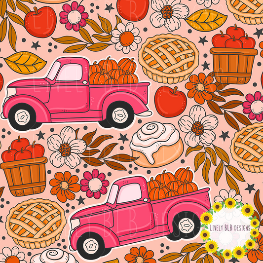 Seamless Fall Cutesy + PNG Bundle S465