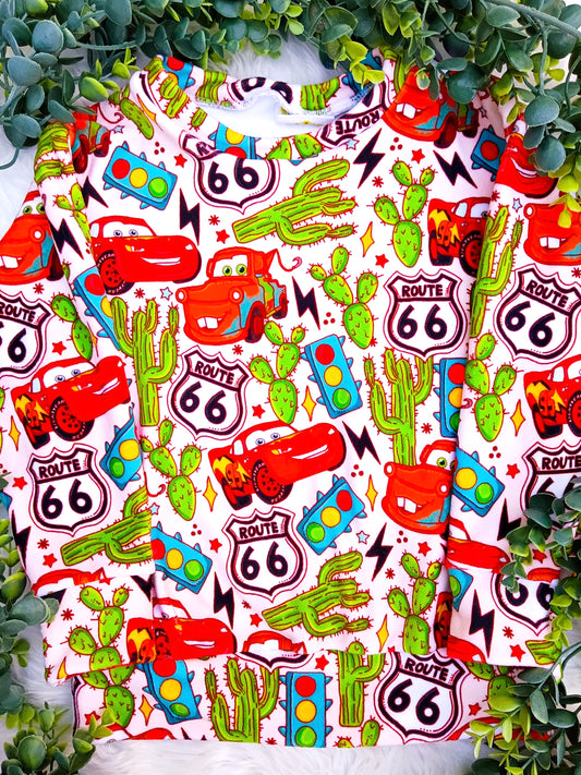 Size 4T- Velvety  Ready To Ship Route 66 Sweatshirt Unisex
